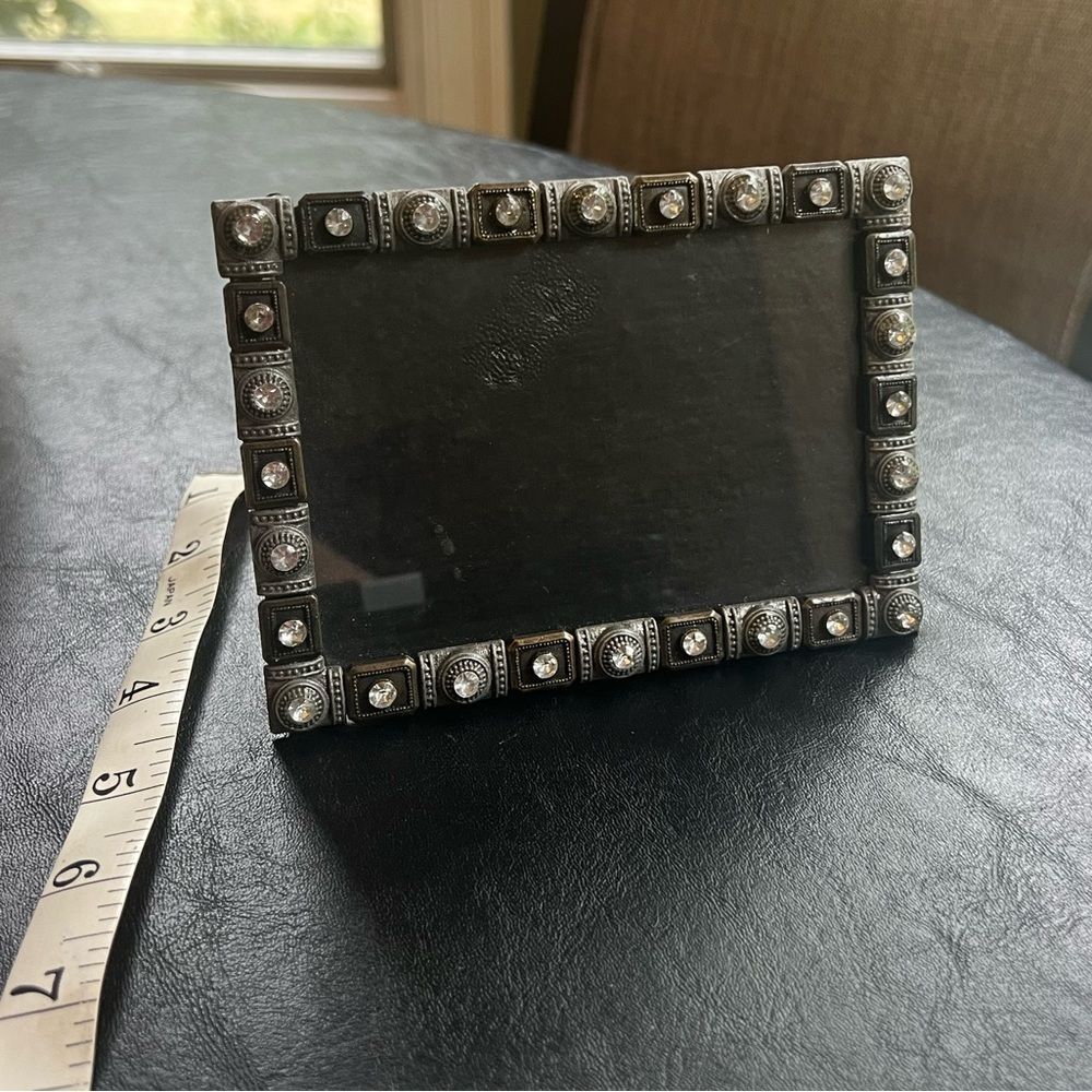Metal Jeweled Picture Frame - Picture 4 of 6